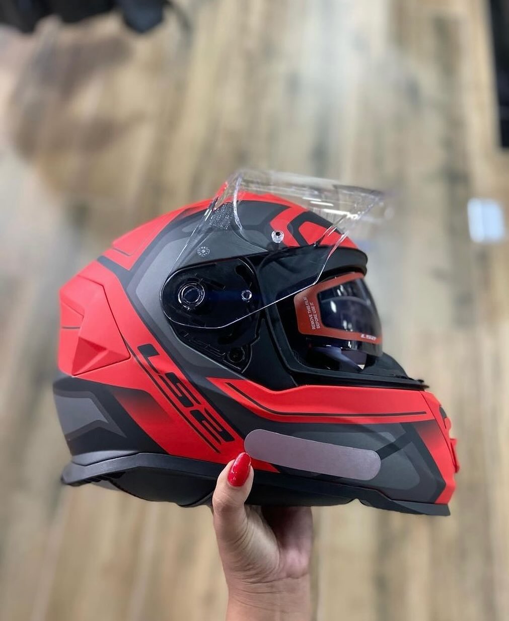 CAPACETE LS2 STORM FASTER LARANJA