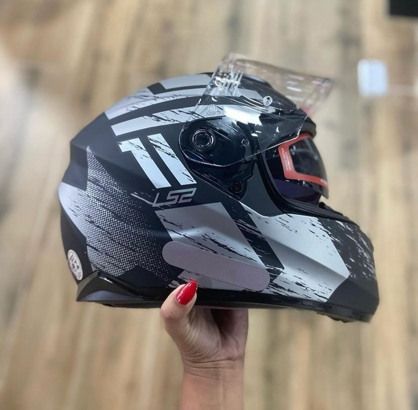 CAPACETE LS2 STREAM HUNTER PRETO