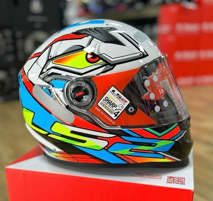 CAPACETE LS2 CLASSIC FF358 XDRON NEON