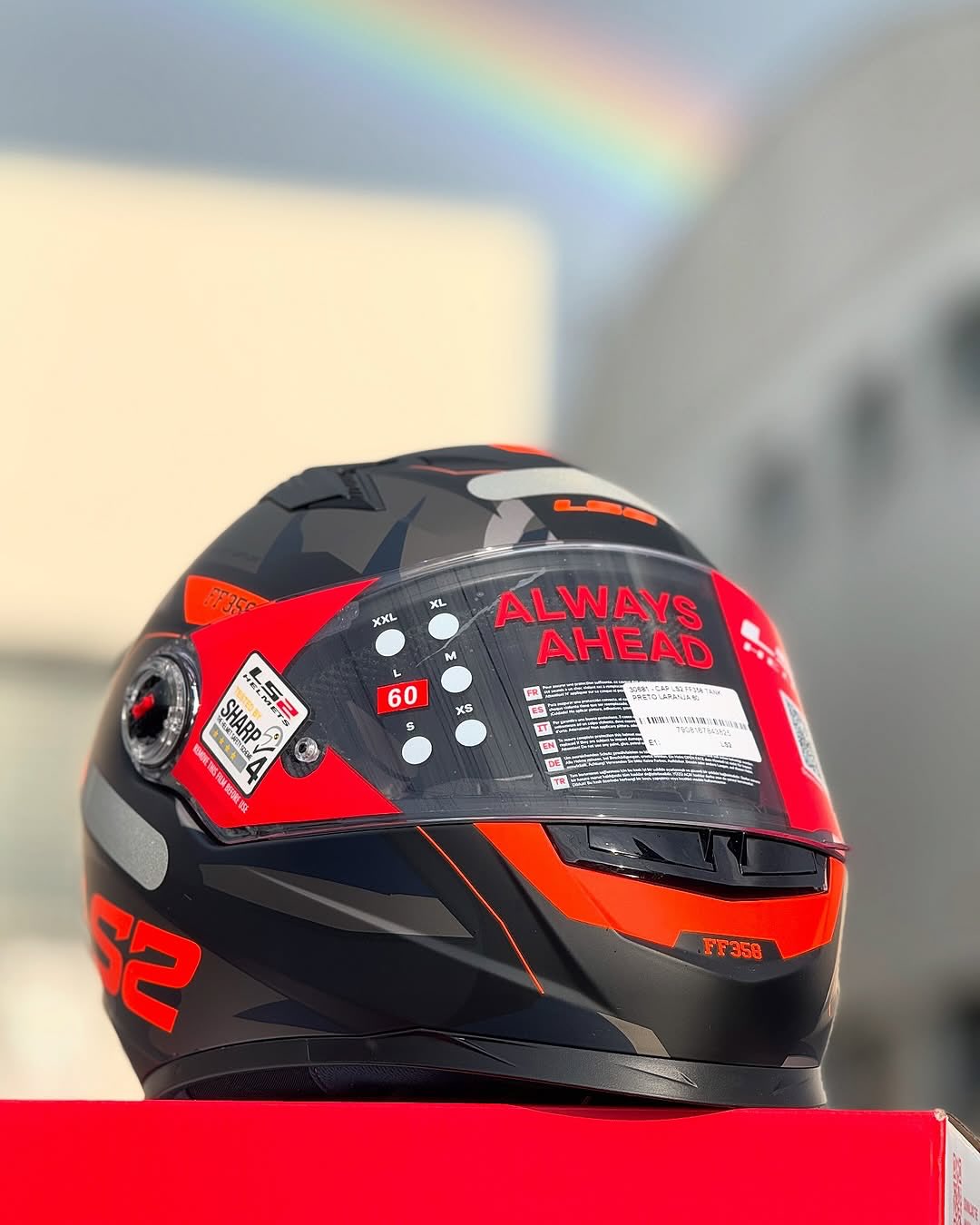 CAPACETE LS2 CLASSIC TANK LARANJA FOSCO