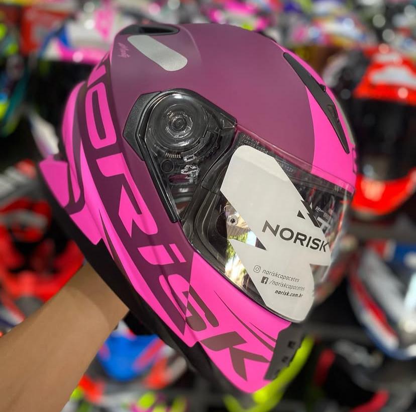 CAPACETE NORISK SOUL MANTY ROSA