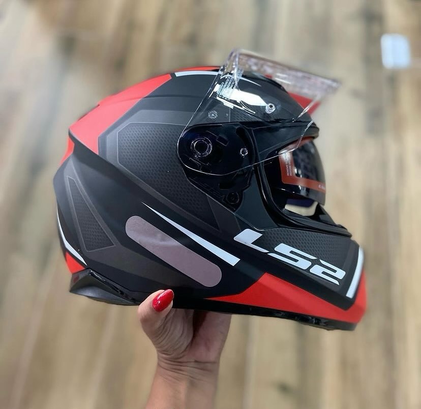 CAPACETE LS2 STREAM EDGE PRETO