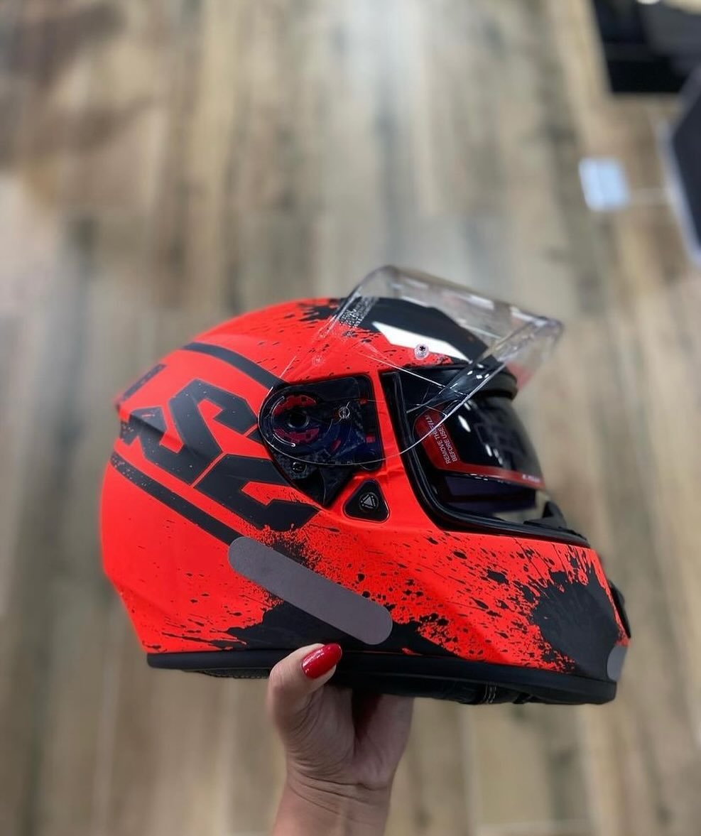 CAPACETE LS2 VECTOR FF397 SQUASH LARANJA