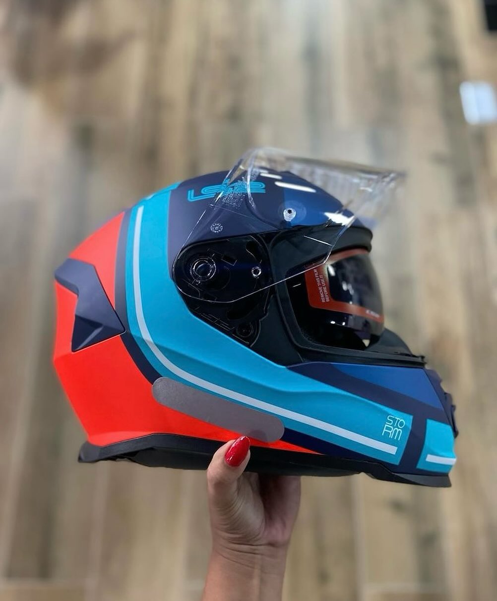 CAPACETE LS2 STORM SLANT LARANJA