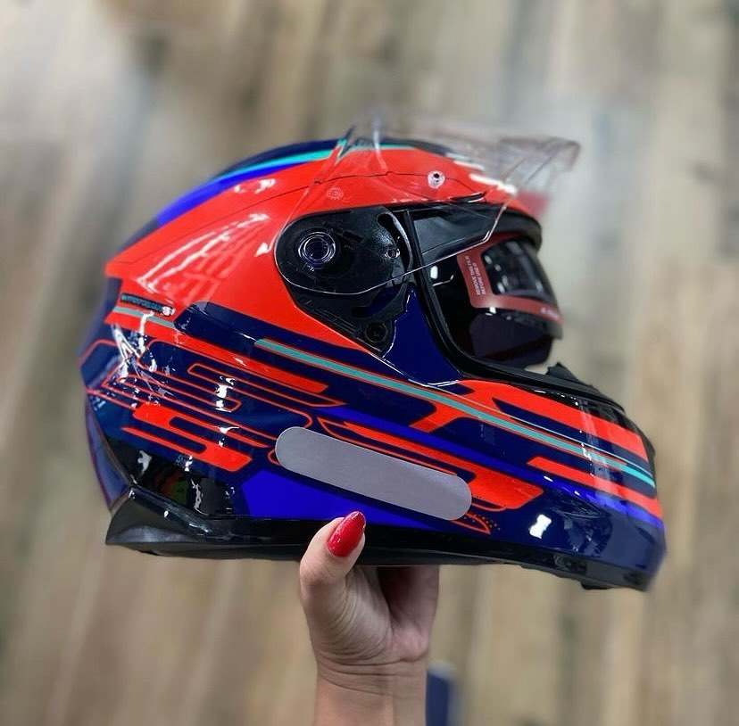 CAPACETE LS2 STREAM IXEL AZUL