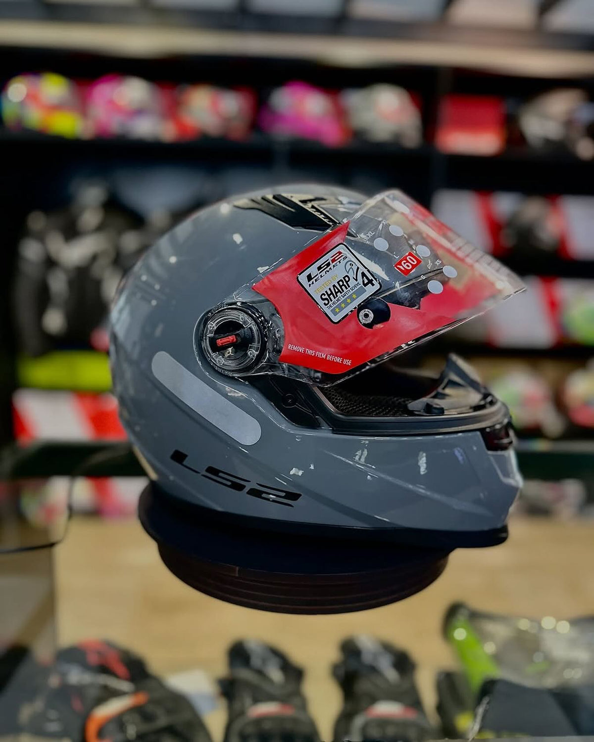 CAPACETE LS2 CLASSIC MONOCOLOR NARDO GREY