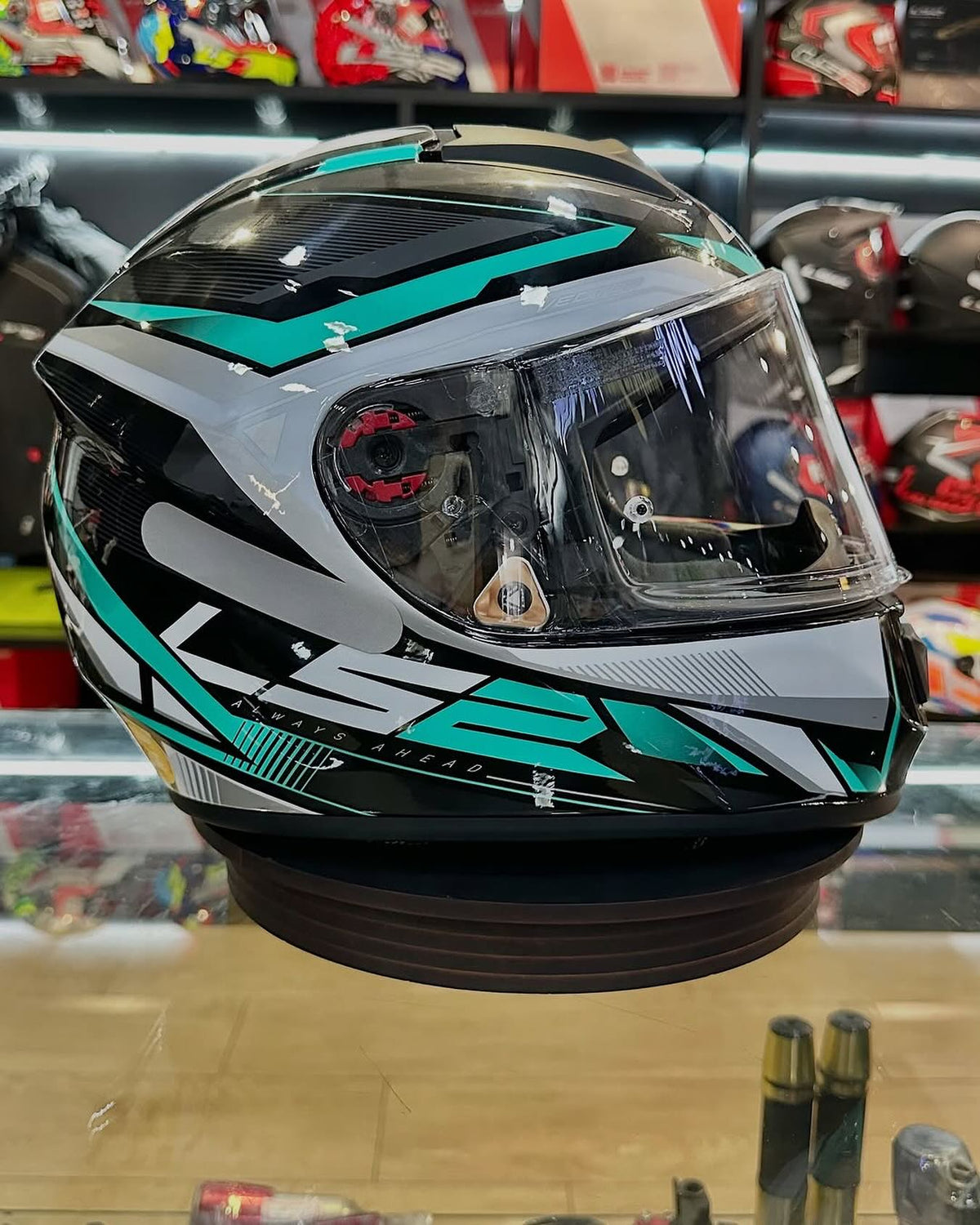 CAPACETE LS2 VECTOR RIDER CINZA