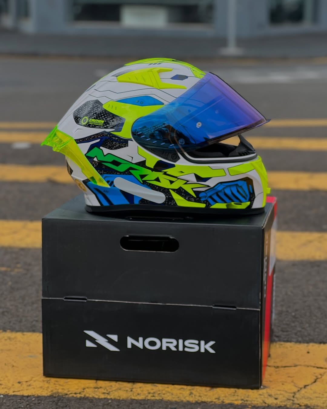 CAPACETE NORISK FLOW ROBOT AMARELO
