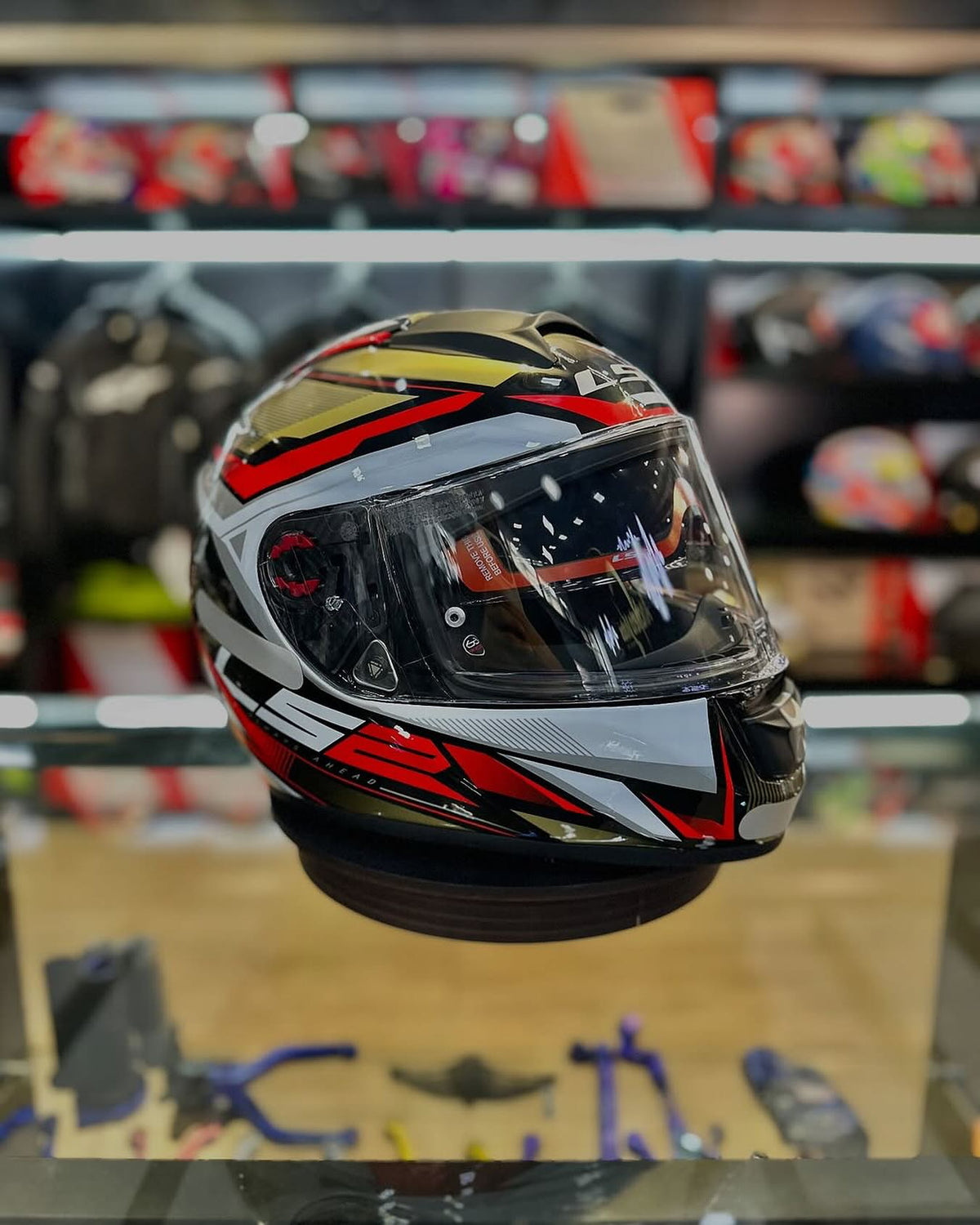 CAPACETE LS2 VECTOR RIDER DOURADO