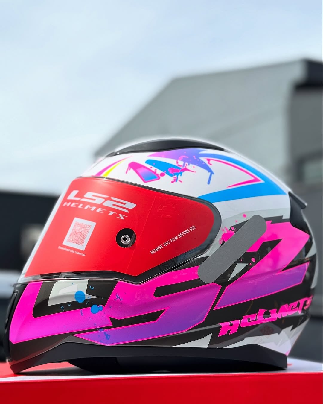CAPACETE LS2 RAPID TAGLINE ROSA