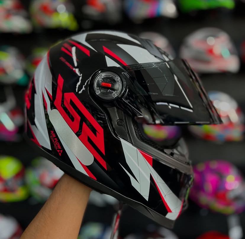 CAPACETE LS2 CLASSIC DRAZE VERMELHO