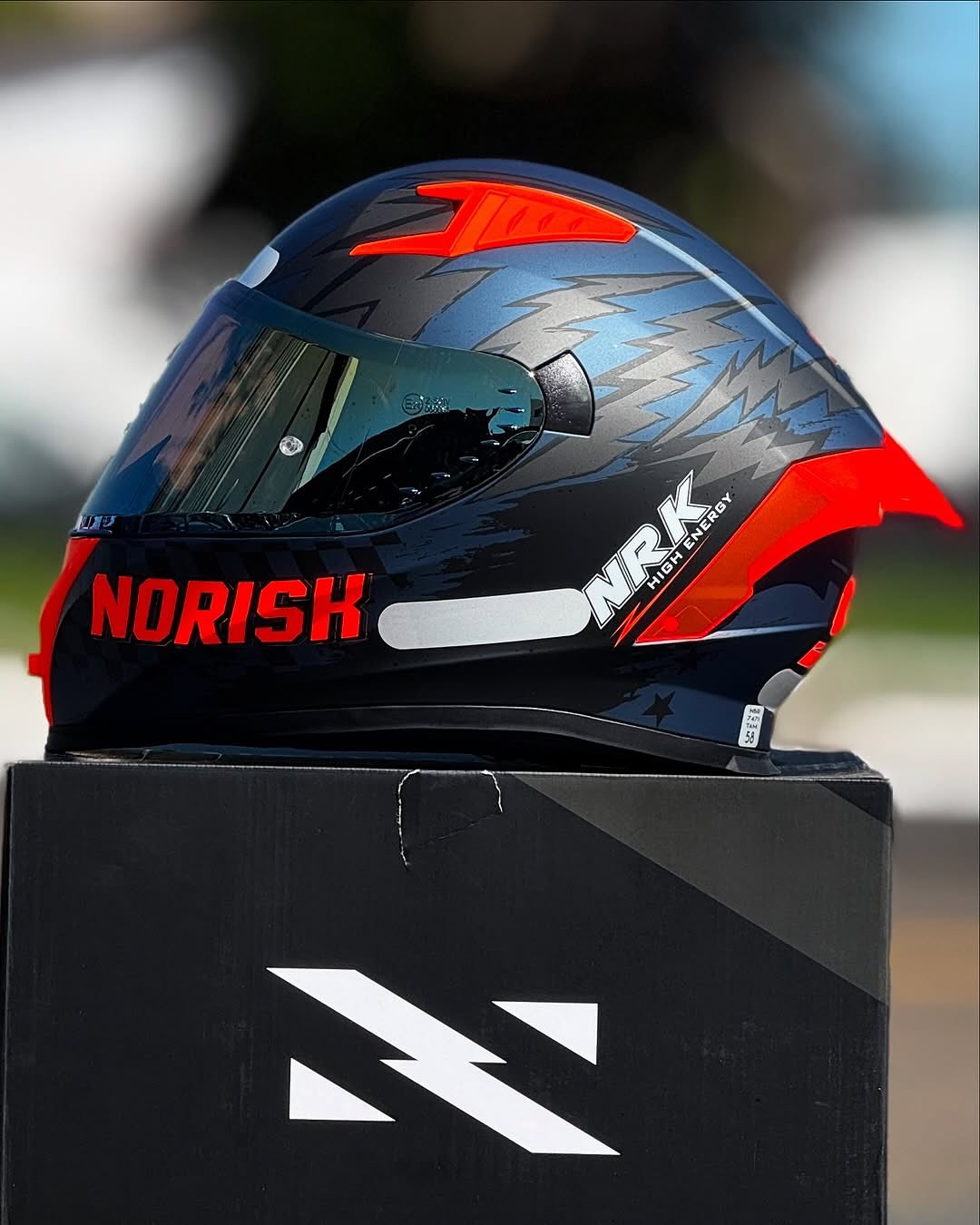 CAPACETE NORISK FLOW DAYTONA AZUL FOSCO