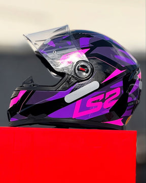 CAPACETE LS2 CLASSIC TANK ROXO